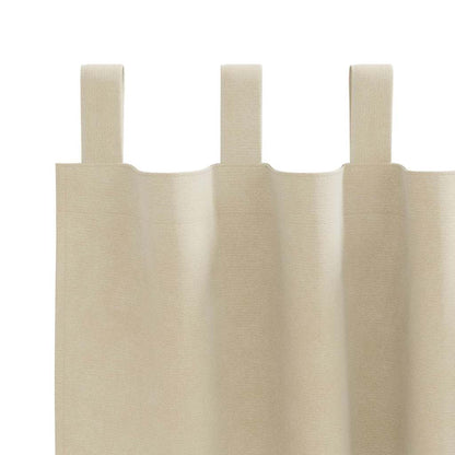 Verdunkelungsvorhänge 2 pcs Creme 140 x 245 cm Samt