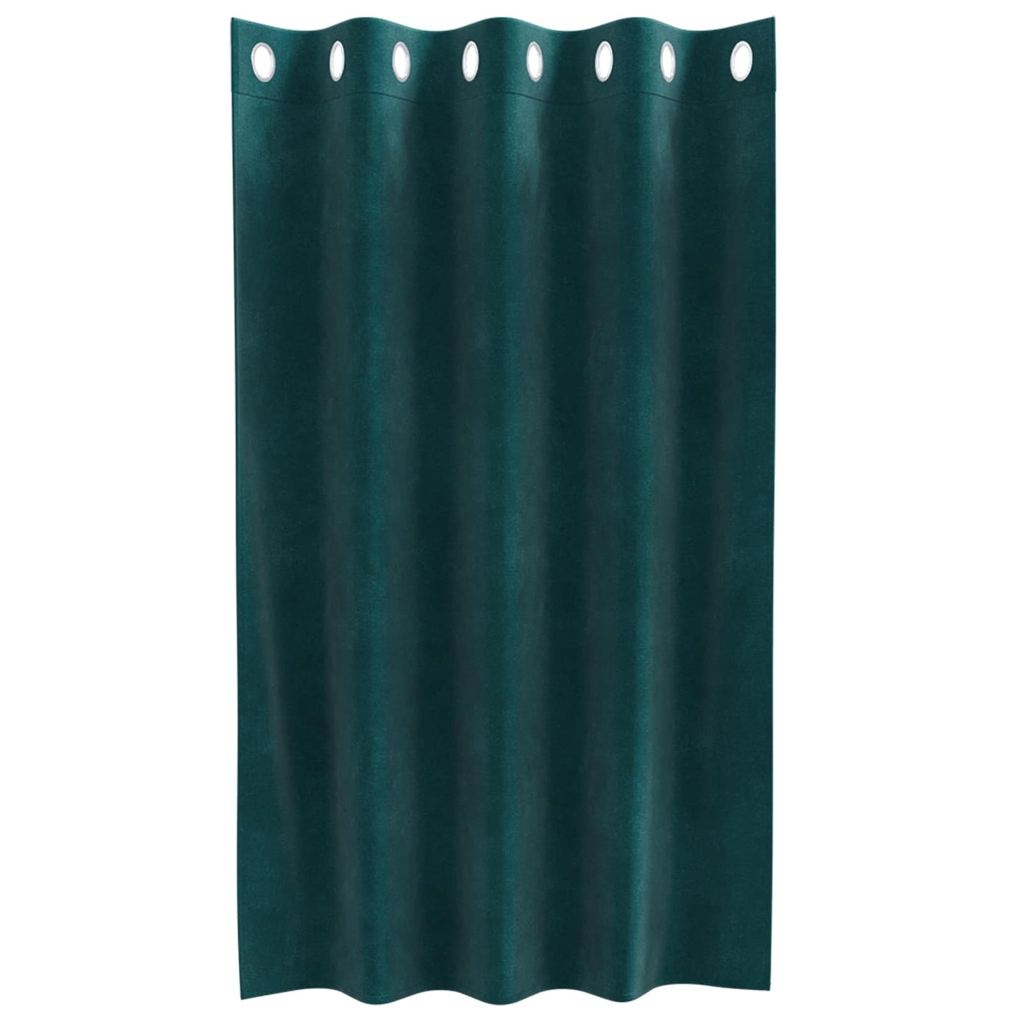 Verdunkelungsvorhänge 2 pcs Dunkelgrün 140 x 140 cm Samt