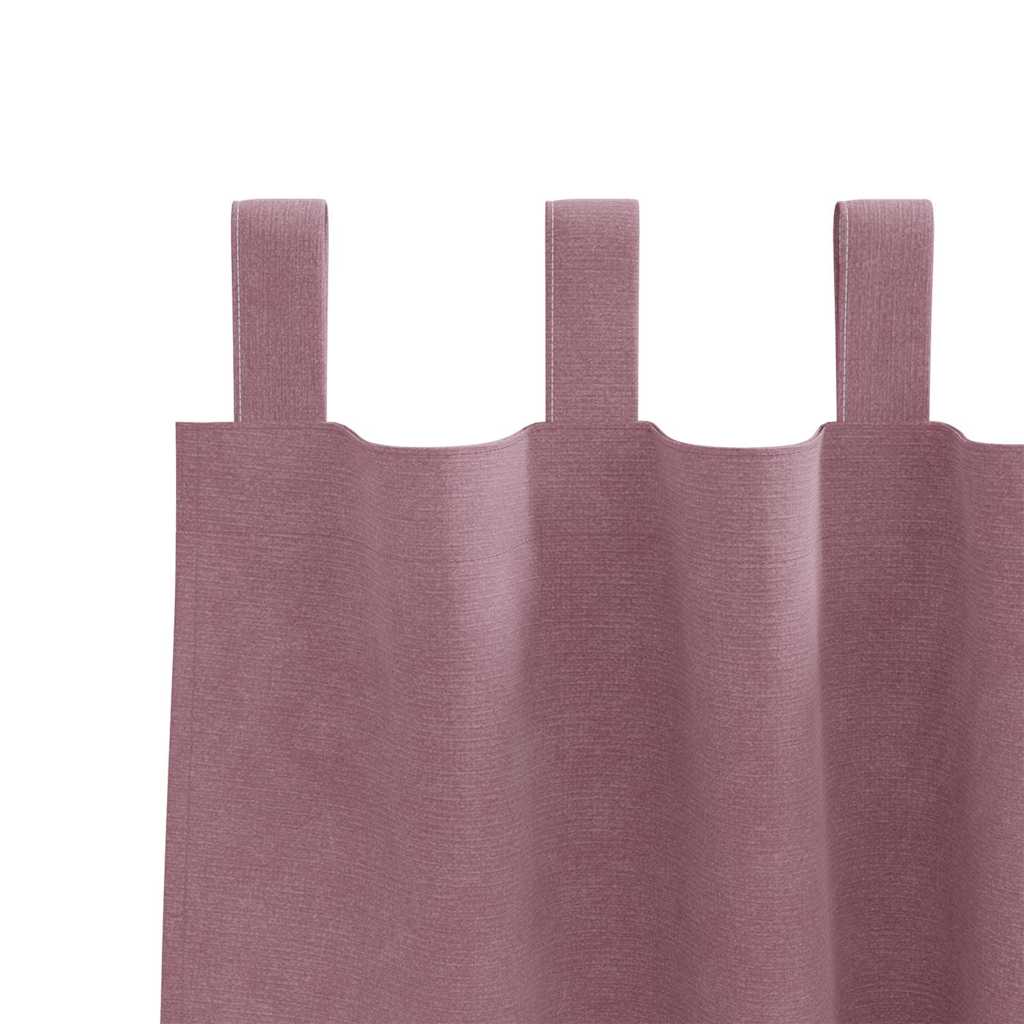 Verdunkelungsvorhänge 2 pcs Dunkelrosa 140 x 225 cm Samt