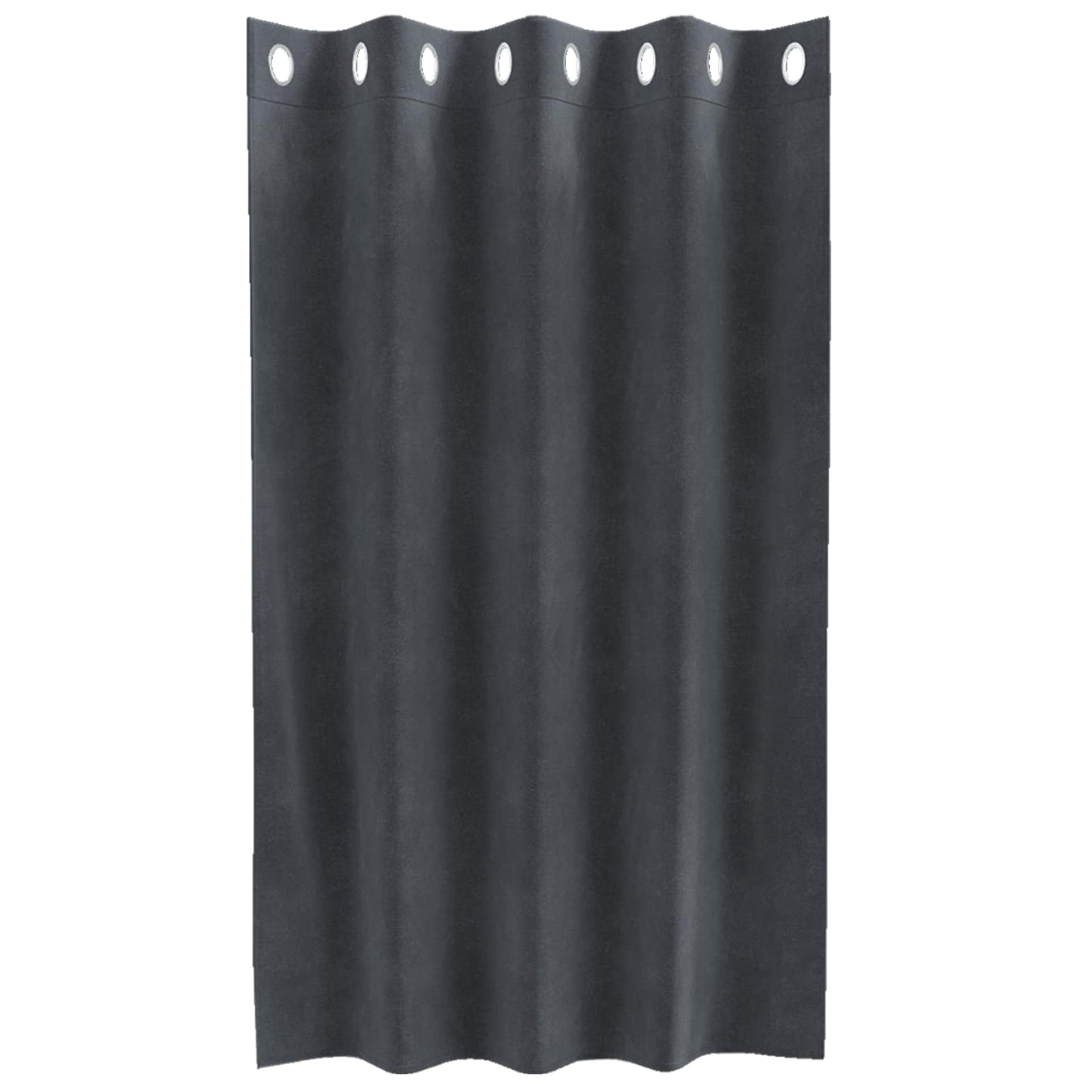 Verdunkelungsvorhänge 2 pcs Hellgrau 140 x 140 cm Samt