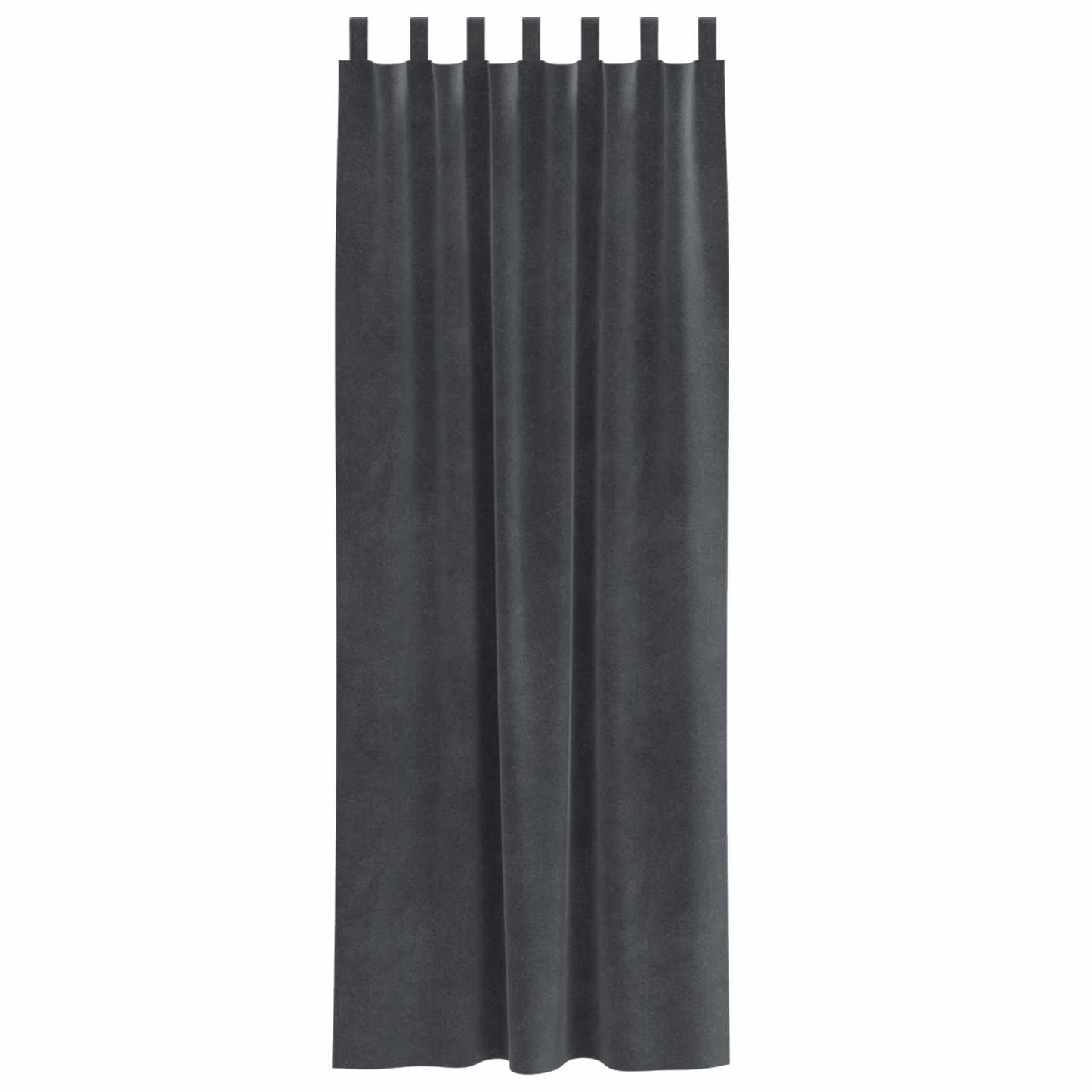 Verdunkelungsvorhänge 2 pcs Hellgrau 140 x 245 cm Samt