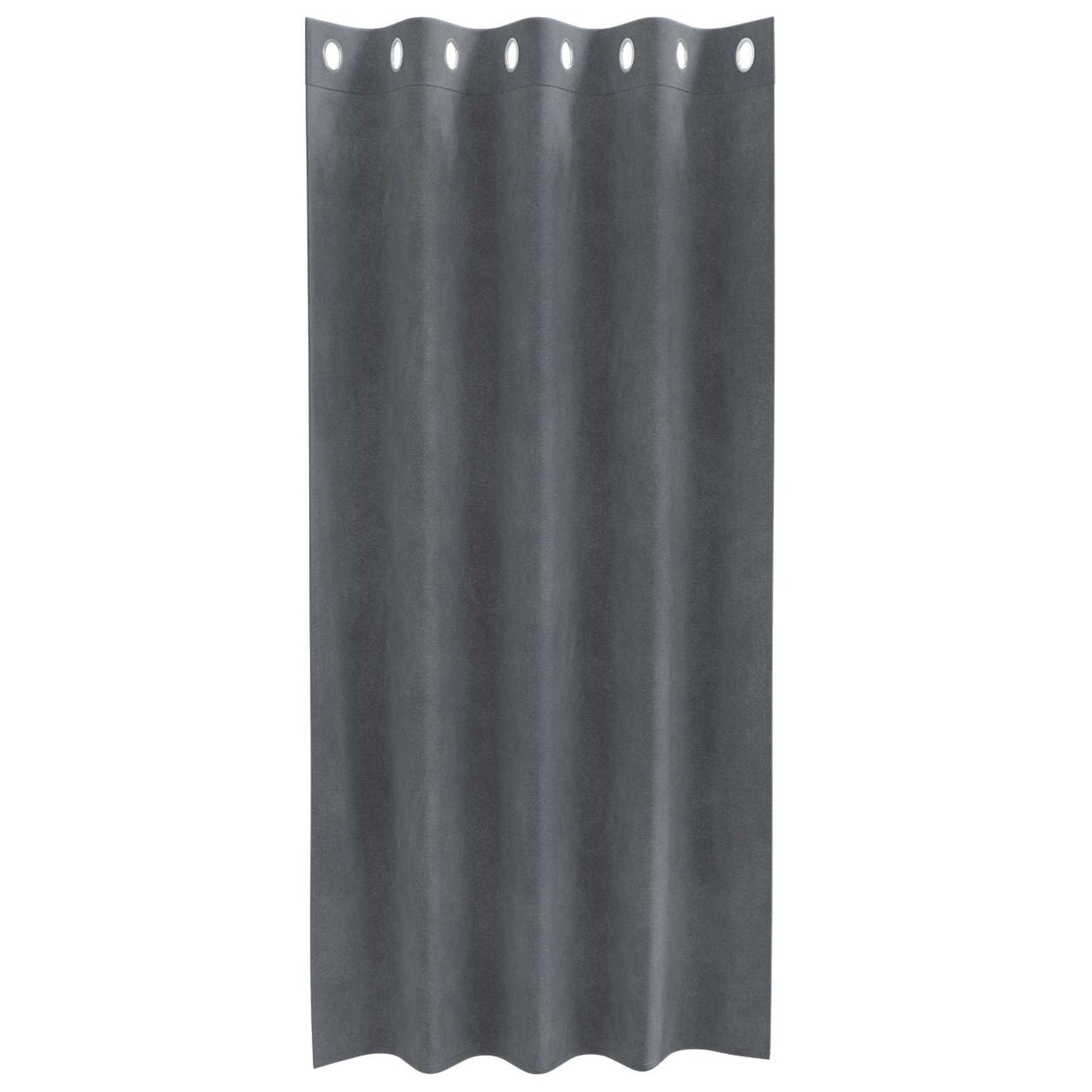Verdunkelungsvorhänge 2 pcs Hellgrau 140 x 175 cm Samt