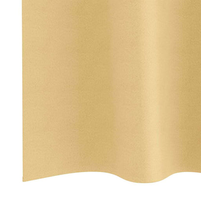 Verdunkelungs-Vorhänge mit Ringen 2 pcs Beige 245 x 140 cm