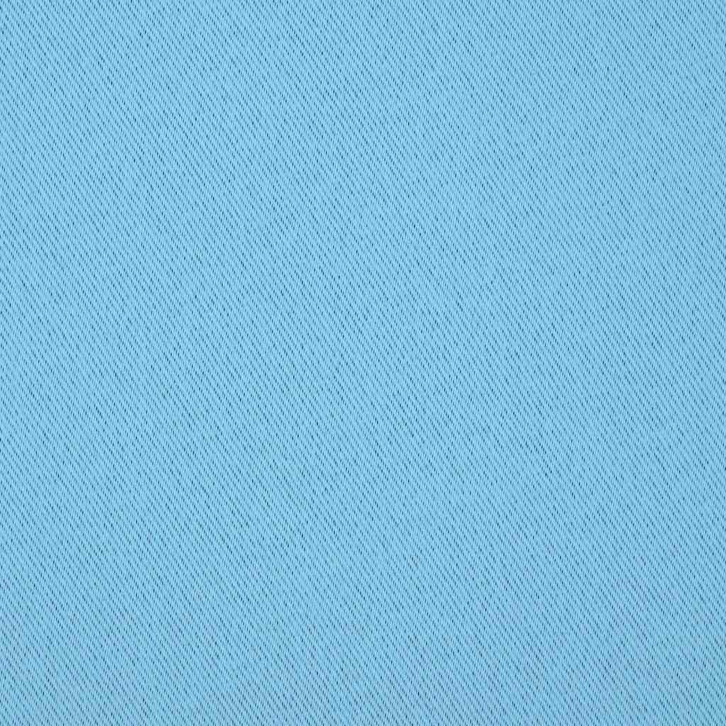 Verdunkelungs-Vorhänge mit Ringen 2 pcs Himmelblau 260 x 140 cm