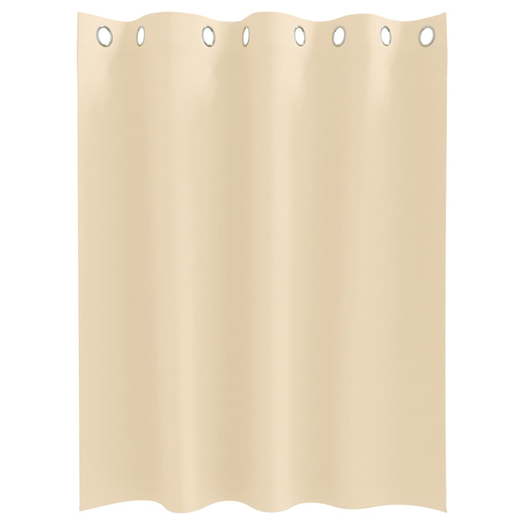 Verdunkelungs-Vorhänge mit Ringen 2 pcs Creme 140 x 140 cm