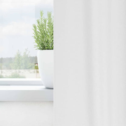 Verdunkelungs-Vorhänge mit Ringen 2 pcs Reinweiß 260 x 140 cm