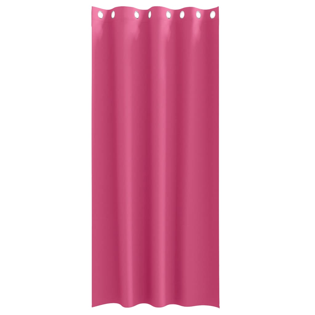 Verdunkelungs-Vorhänge mit Ringen 2 pcs Helles Pink