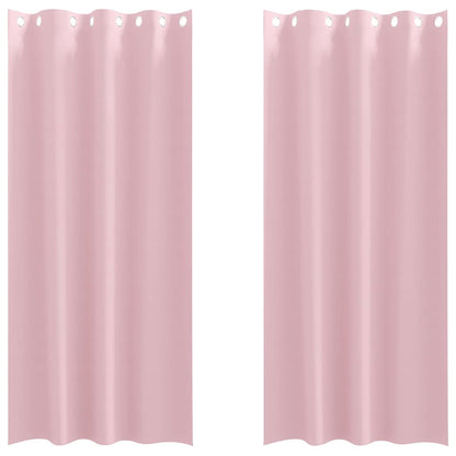Verdunkelungs-Vorhänge mit Ringen 2 pcs Babyrosa 245 x 140 cm