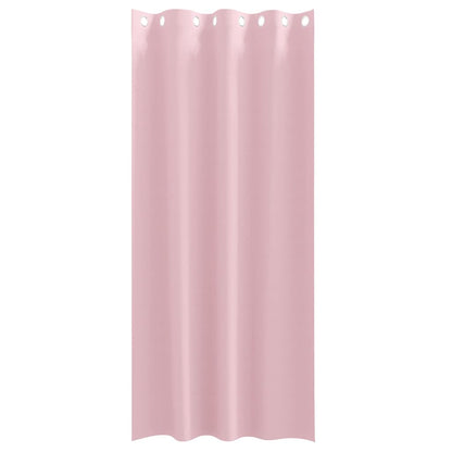 Verdunkelungs-Vorhänge mit Ringen 2 pcs Babyrosa 245 x 140 cm