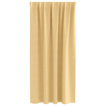 Verdunkelungs-Vorhänge mit Ringen 2 pcs Beige 175 x 140 cm