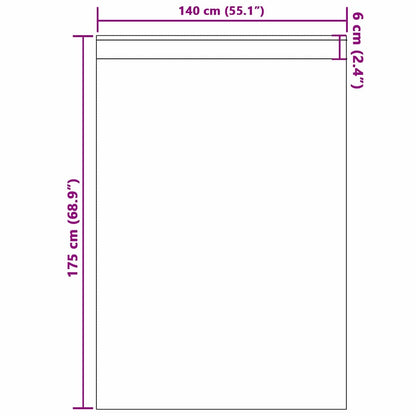 Verdunkelungs-Vorhänge mit Ringen 2 pcs Schwarz 175 x 140 cm