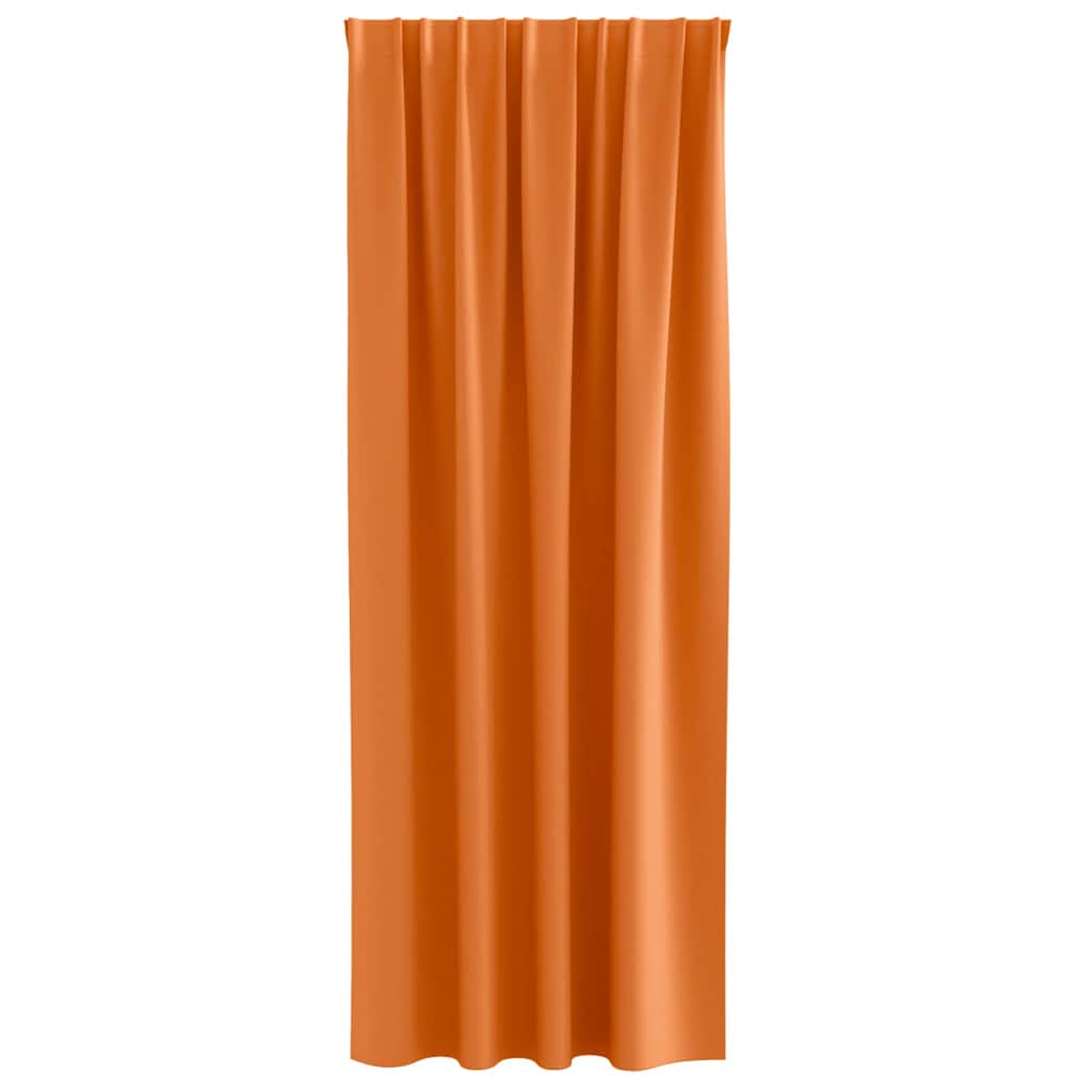 Verdunkelungs-Vorhänge mit Ringen 2 pcs Helles Orange