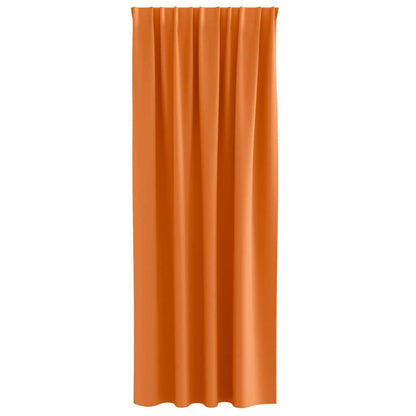Verdunkelungs-Vorhänge mit Ringen 2 pcs Helles Orange