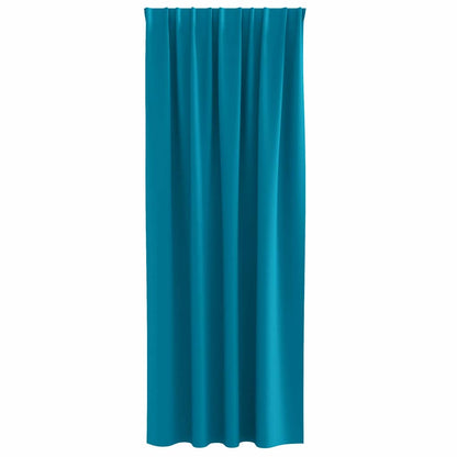 Verdunkelungs-Vorhänge mit Ringen 2 pcs Türkis 260 x 140 cm
