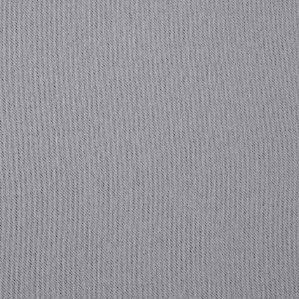 Verdunkelungs-Vorhänge mit Ringen 2 pcs Hellgrau 140 x 140 cm