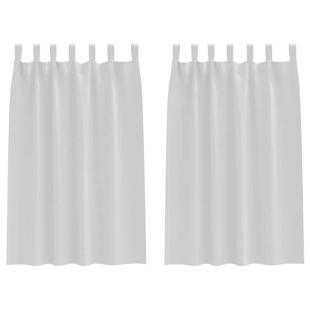 Verdunkelungs-Vorhänge mit Ringen 2 pcs Helles Grau