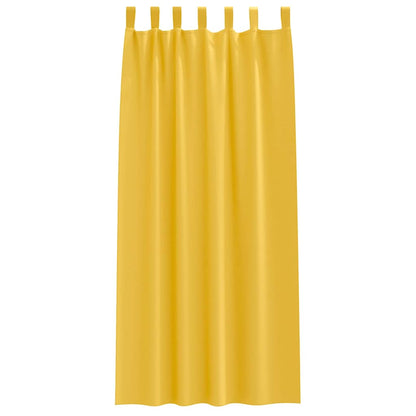 Verdunkelungs-Vorhänge mit Ringen 2 pcs Senfgelb 245 x 140 cm