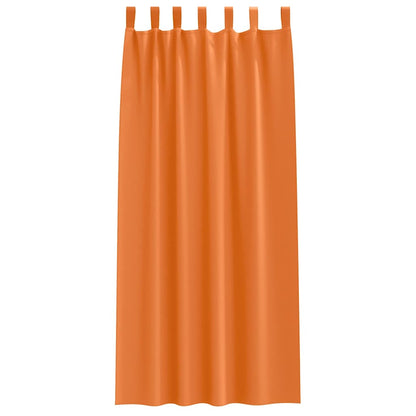 Verdunkelungs-Vorhänge mit Ringen 2 pcs Helles Orange