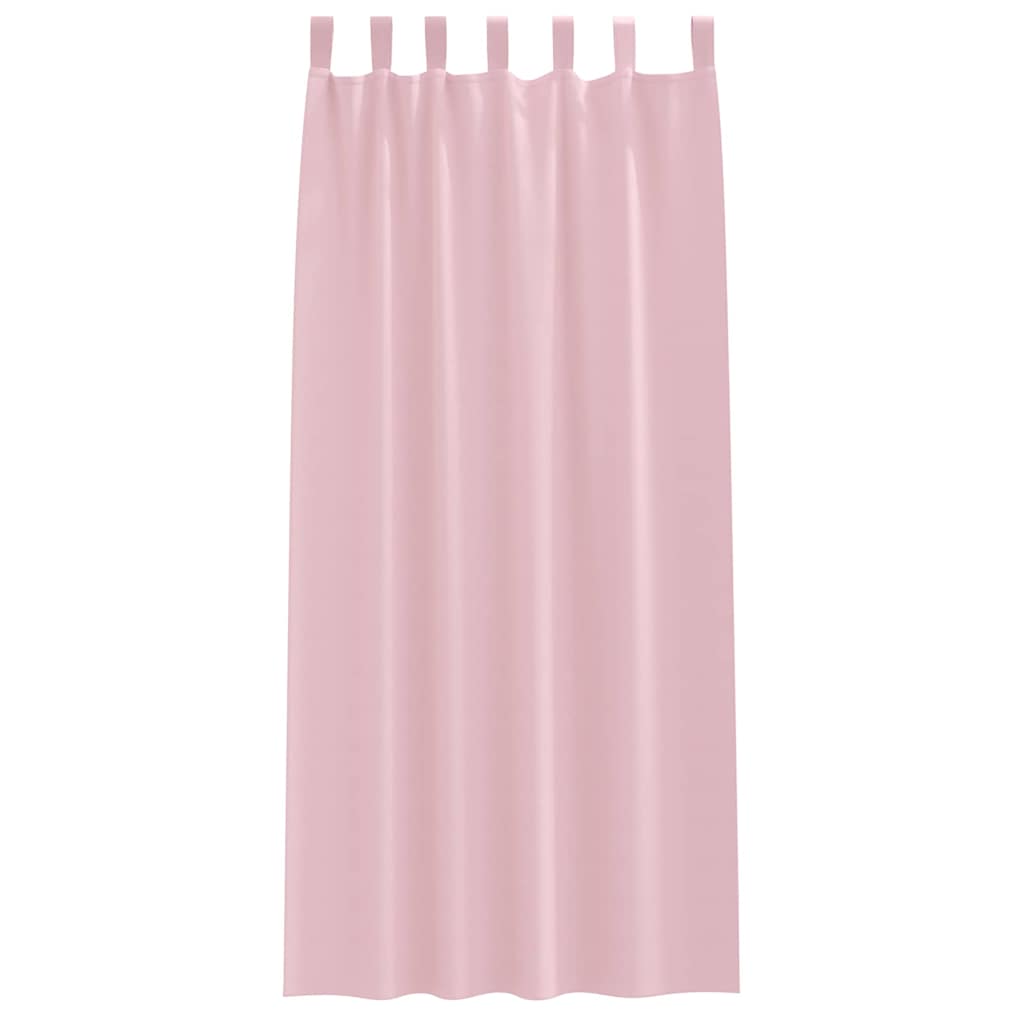 Verdunkelungs-Vorhänge mit Ringen 2 pcs Babyrosa 245 x 140 cm