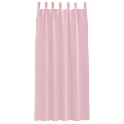 Verdunkelungs-Vorhänge mit Ringen 2 pcs Babyrosa 245 x 140 cm