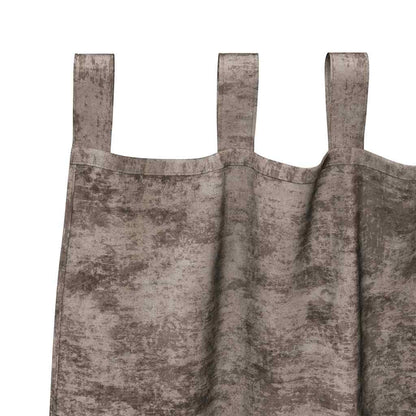 Samtvorhänge mit Vorhängen 2 pcs Cappuccino 260 x 140 cm Samt