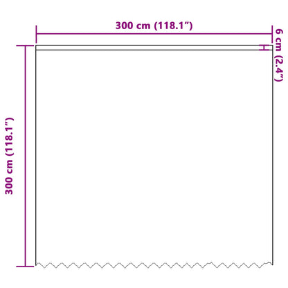 Spitzenvorhang mit Vorhängen Floral Weiß 300 x 300 cm Polyester