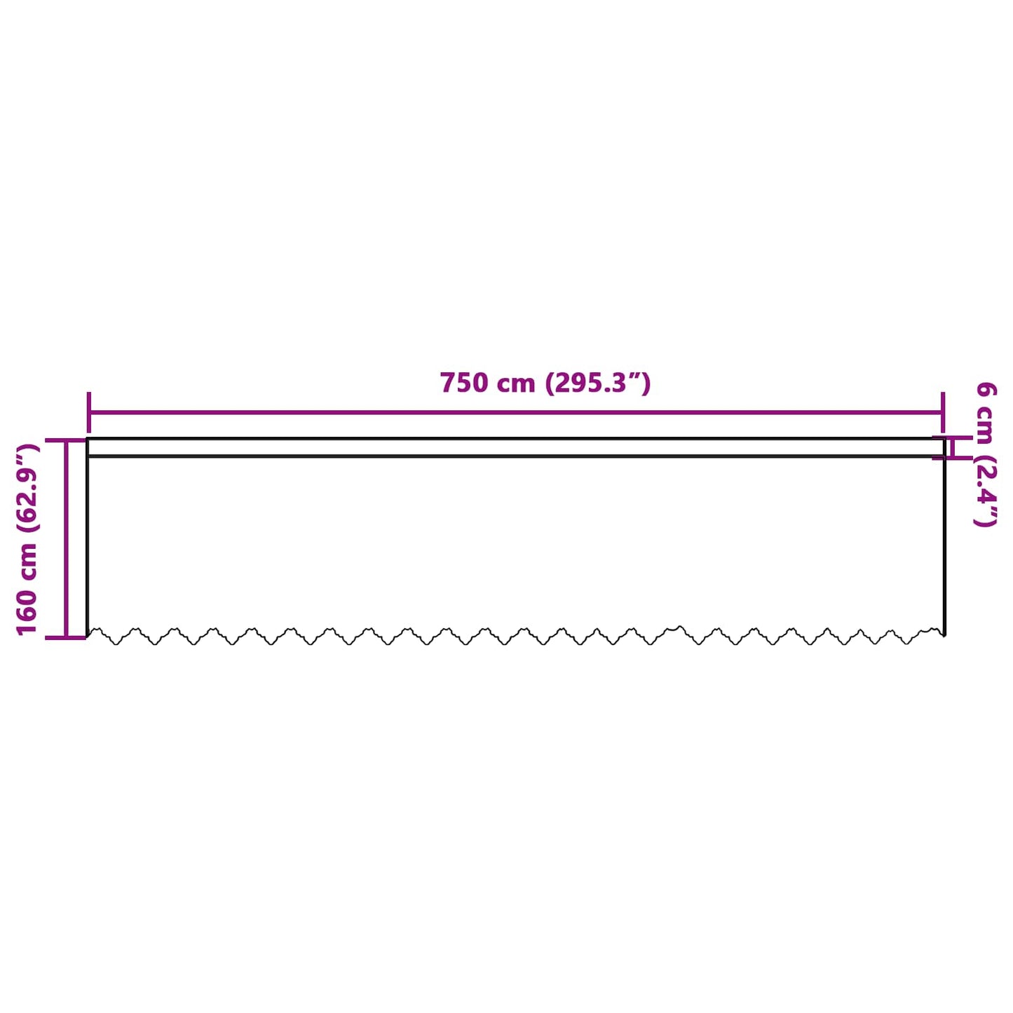 Spitzenvorhang mit Vorhängen Floral Weiß 160 x 750 cm Polyester