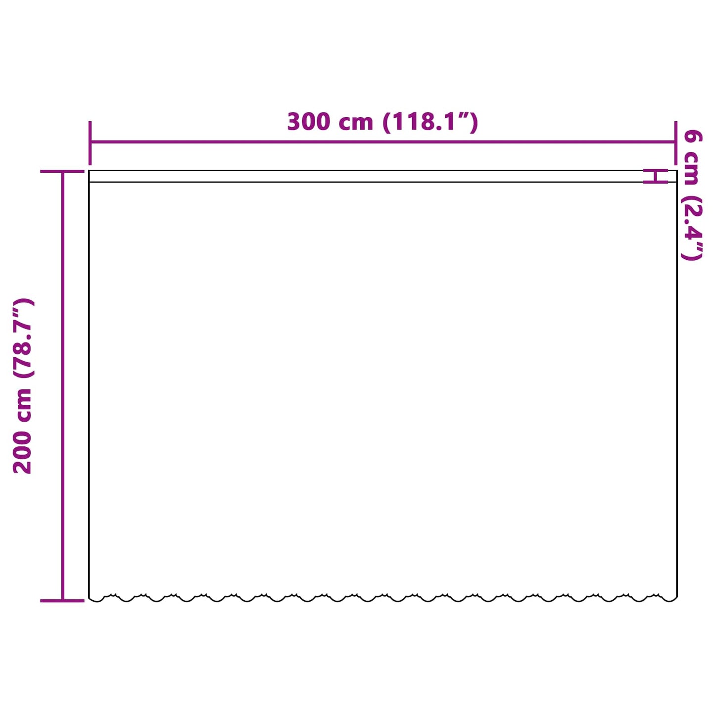 Spitzenvorhang mit Vorhängen Floral Weiß 200 x 300 cm Polyester