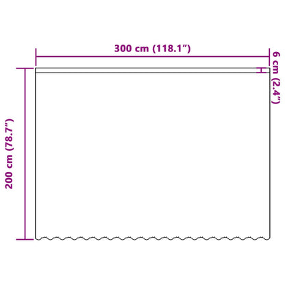 Spitzenvorhang mit Vorhängen Floral Weiß 200 x 300 cm Polyester