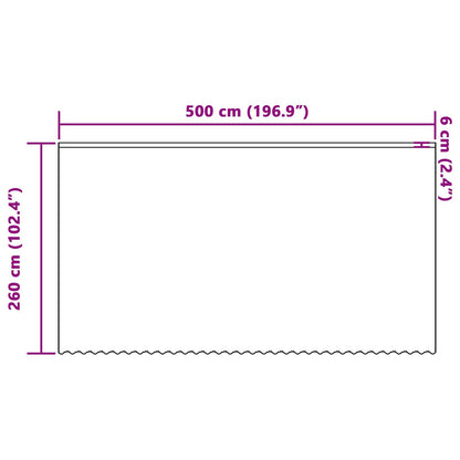 Spitzenvorhang mit Vorhängen Floral Weiß 260 x 500 cm Polyester