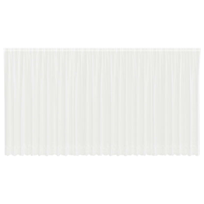 Spitzenvorhang mit Vorhängen Weiß 750 x 240 cm Polyester
