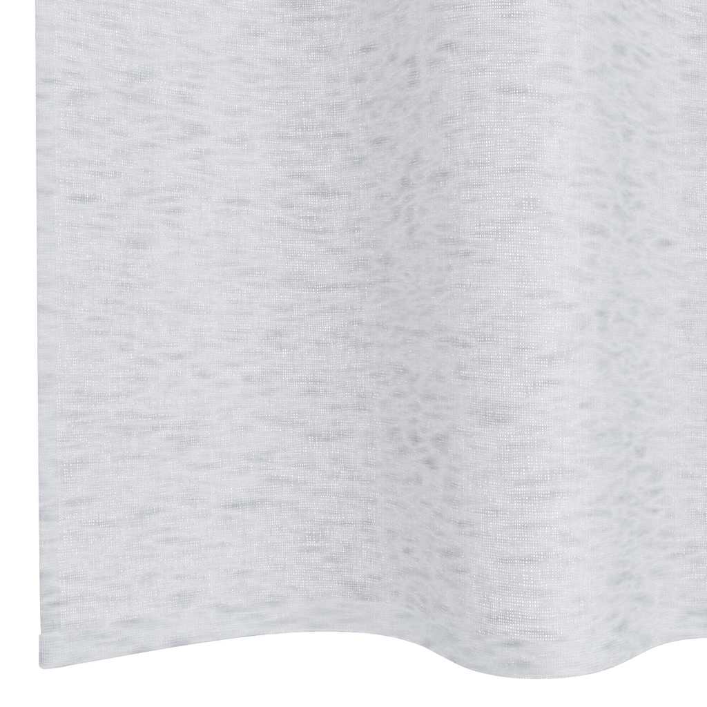 Voile-Vorhang 2 pcs Hellgrau 175 x 140 cm Polyester