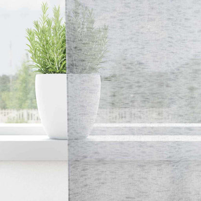 Voile-Vorhang 2 pcs Dunkelgrau 175 x 140 cm Polyester