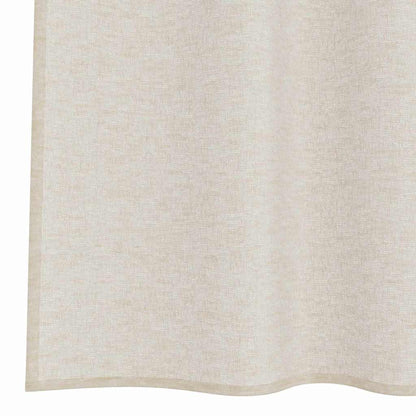 Voile-Vorhang mit Vorhängen 2 pcs Sand 225 x 140 cm Polyester