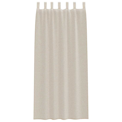 Voile-Vorhang mit Vorhängen 2 pcs Sand 225 x 140 cm Polyester
