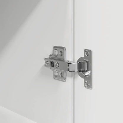 Nachttisch Weiß 39x35x125 cm Holzwerkstoff