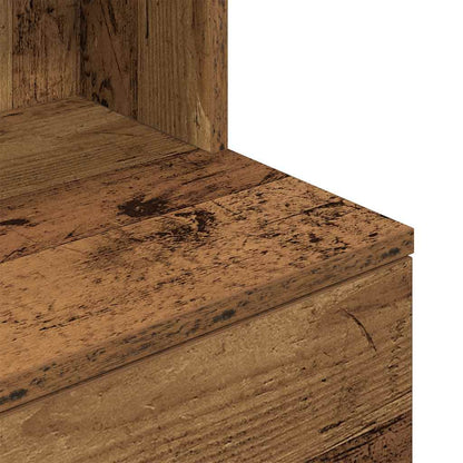 Nachttisch Altholz-Optik 39x35x125 cm Holzwerkstoff