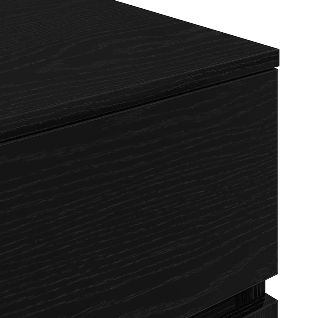 Nachttisch Schwarz 39x35x65 cm Holzwerkstoff