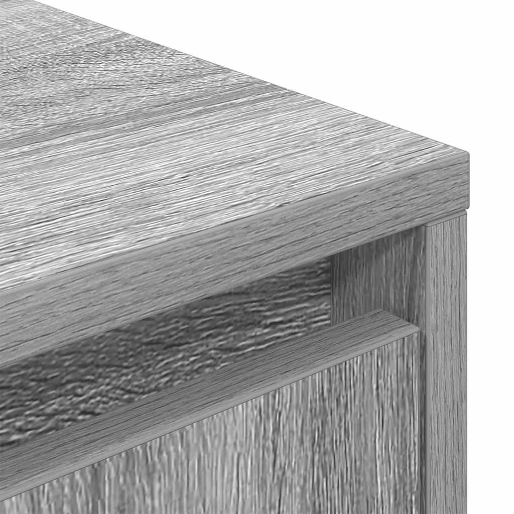 TV-Schrank mit LED-Leuchten Grau Sonoma 100x41x50 cm