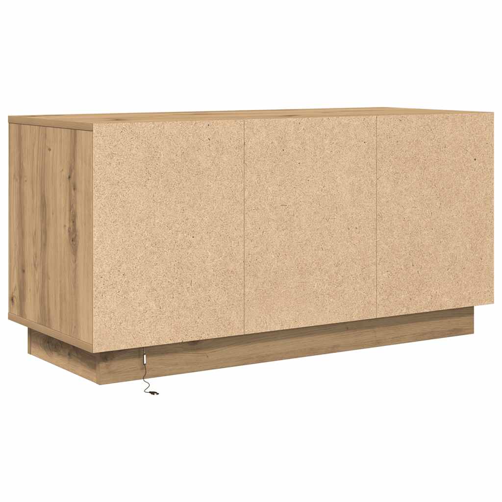 TV-Schrank mit LED-Leuchten Artisan-Eiche 100x41x50 cm
