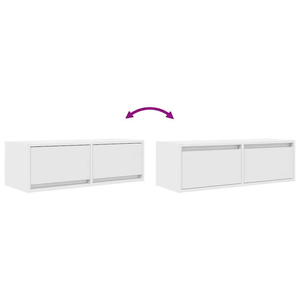 TV-Schrank Weiß 80x31x25,5 cm Holzwerkstoff