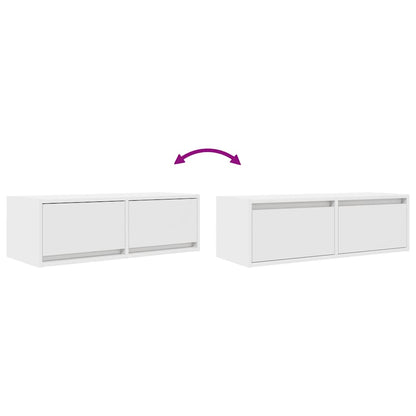 TV-Schrank Weiß 80x31x25,5 cm Holzwerkstoff