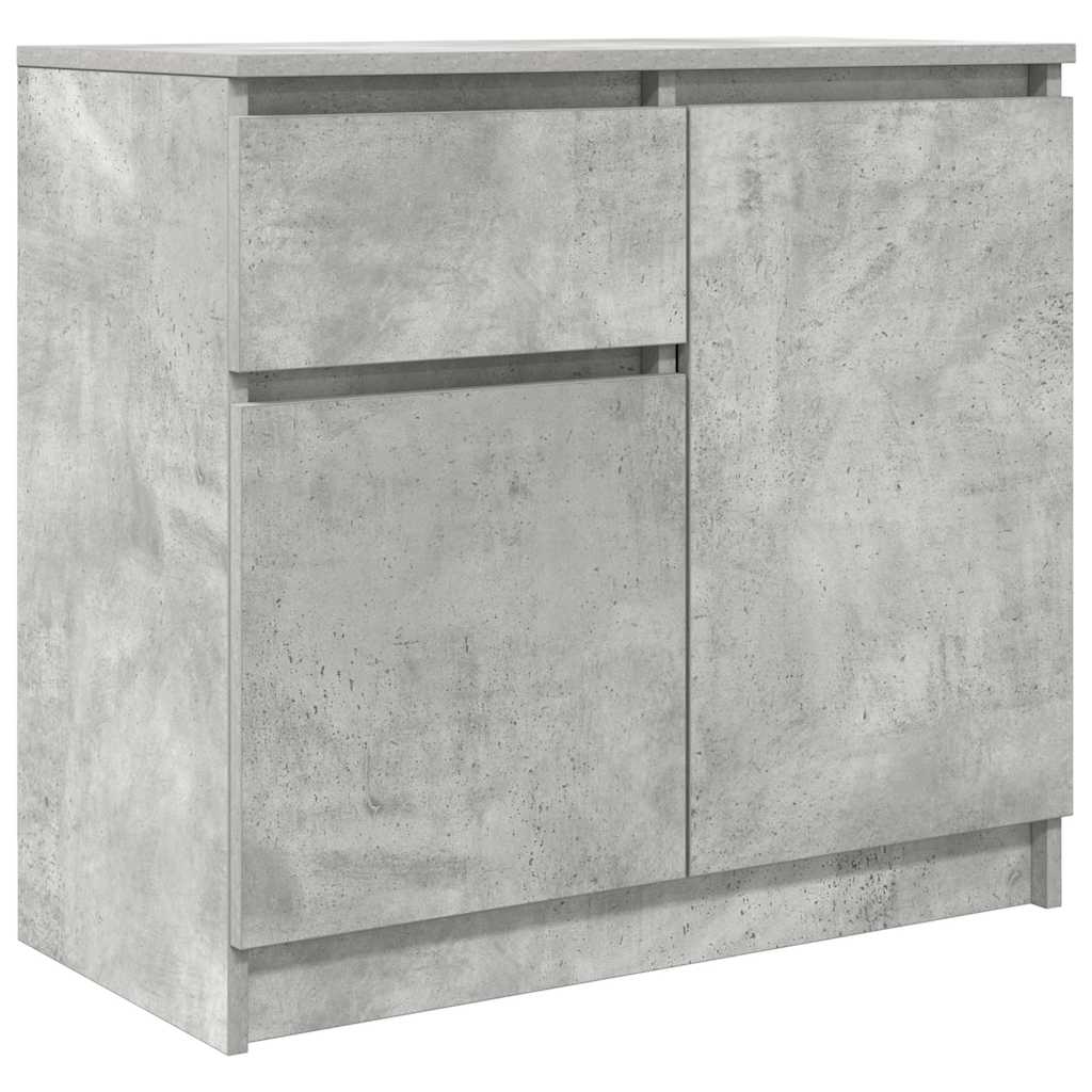 Sideboard mit Schublade Betongrau 71x35x65 cm Holzwerkstoff