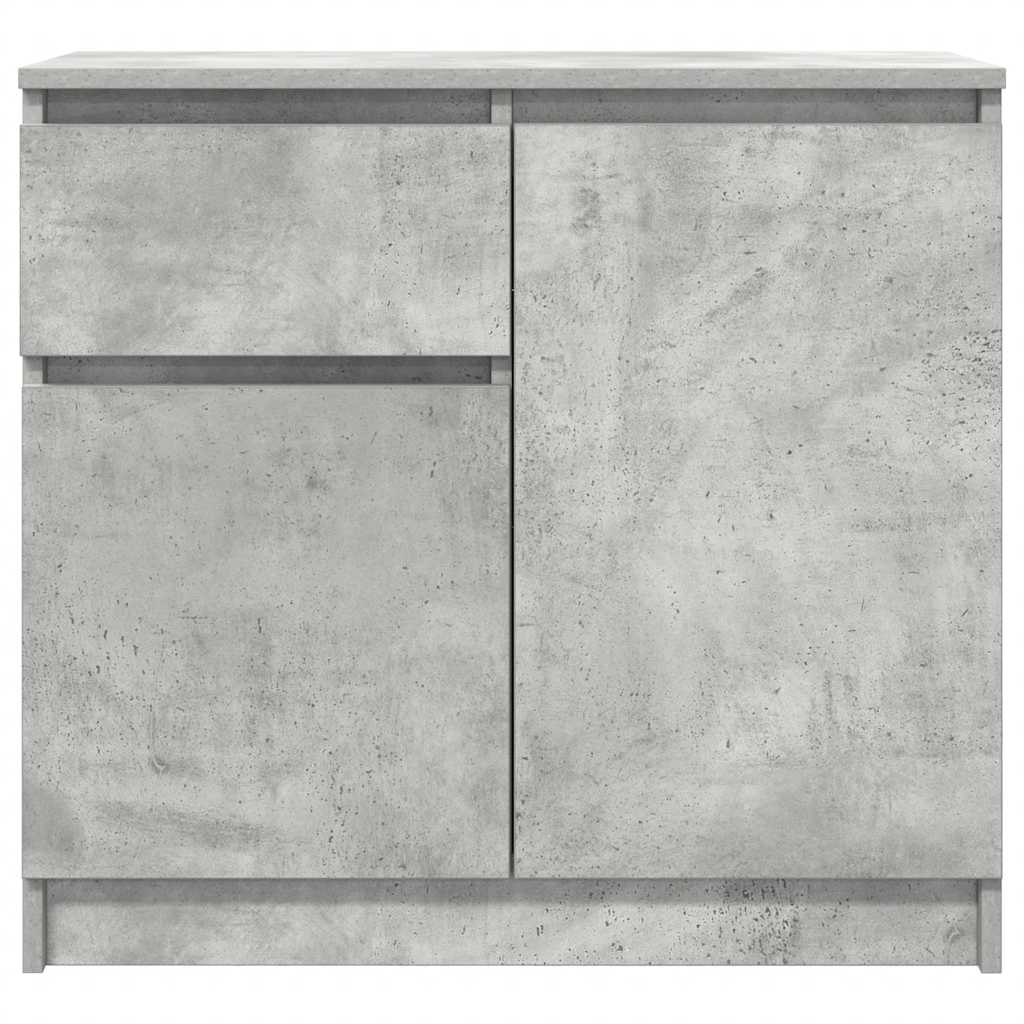 Sideboard mit Schublade Betongrau 71x35x65 cm Holzwerkstoff