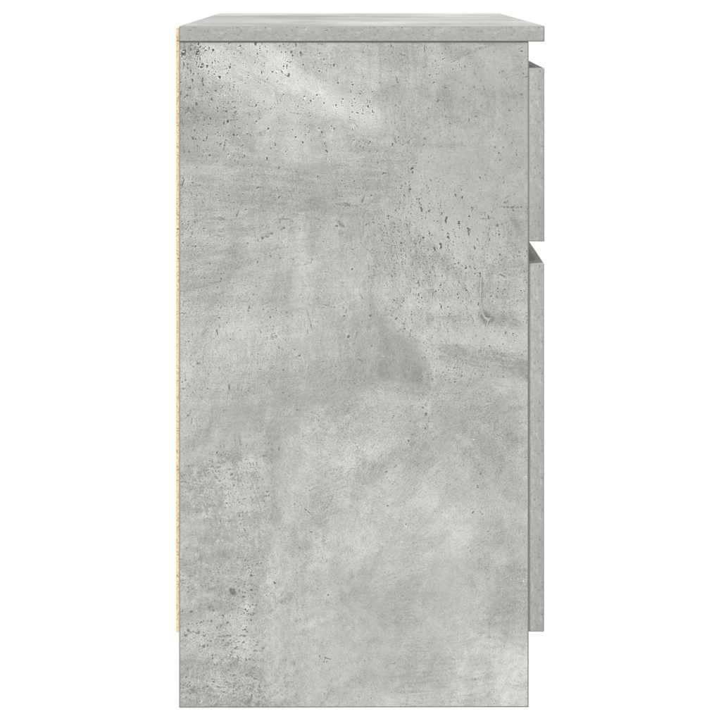 Sideboard mit Schublade Betongrau 71x35x65 cm Holzwerkstoff