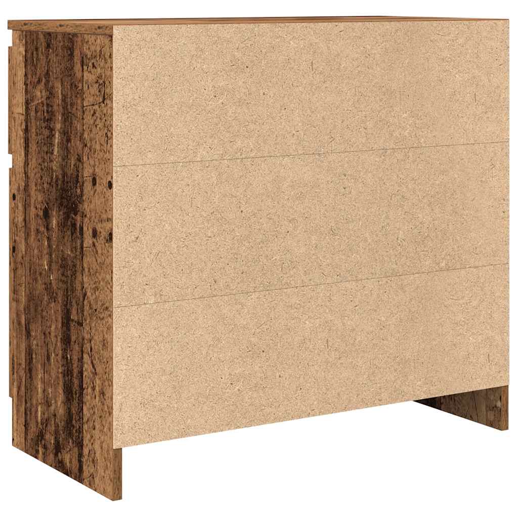 Sideboard mit Schublade Altholz-Optik 71x35x65 cm Holzwerkstoff