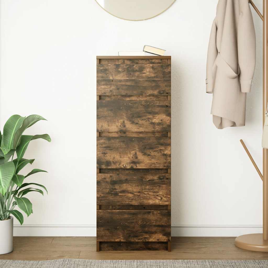 Sideboard mit Schubladen Räuchereiche 37,5x35x99 cm