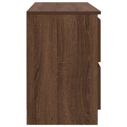 TV-Schrank Braun Eichen-Optik 100x35x54 cm Holzwerkstoff