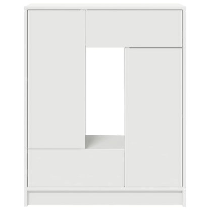 Sideboard mit Schubladen und Türen Weiß 73x31x90 cm