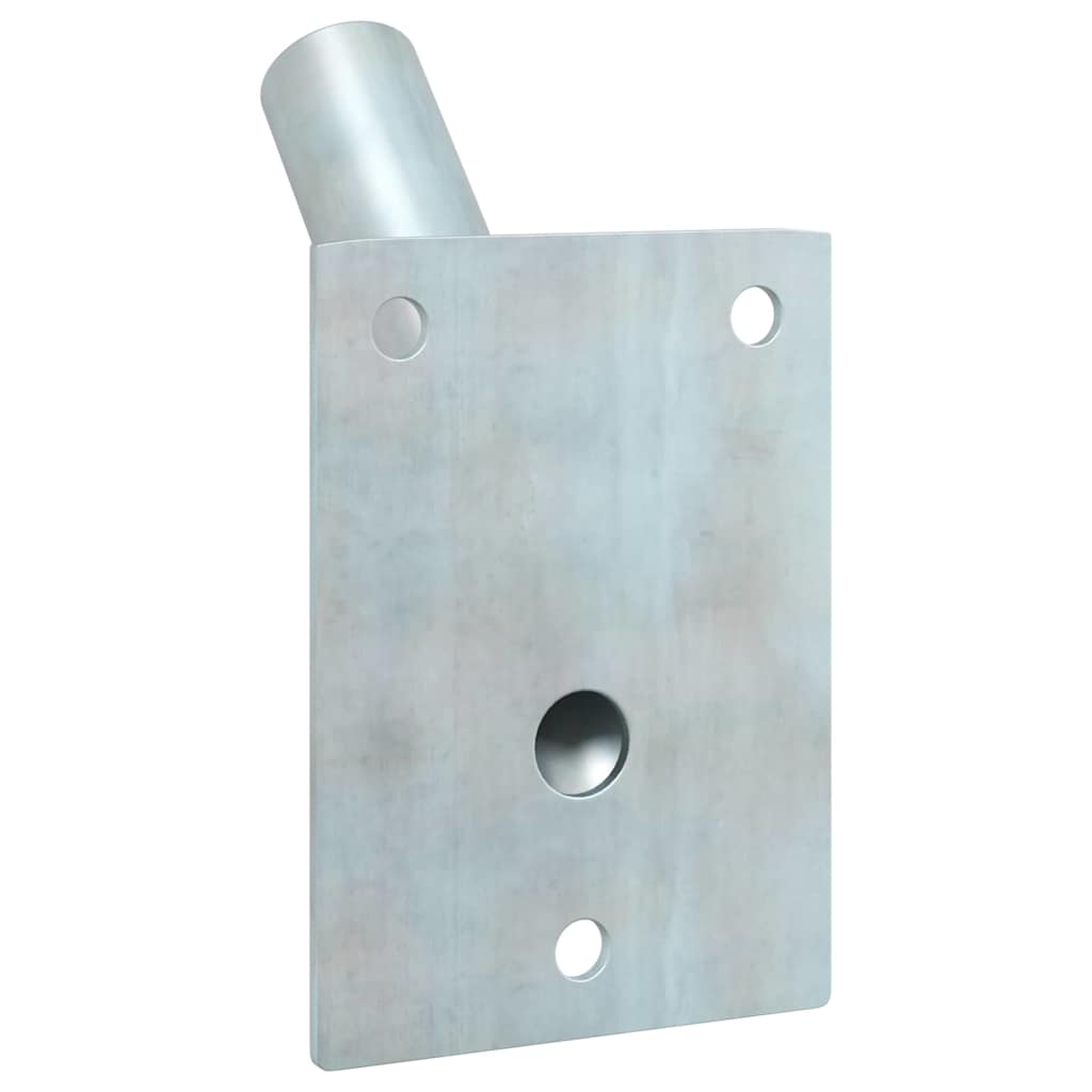 Fahnen Pole Holde Silber 10,5 x 7,5 x 0,25 cm Stahl